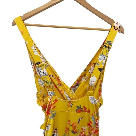 Bronx & Banco Narciss Yellow Floral Maxi Dress in Size S/US4 - Picture 10 of 13